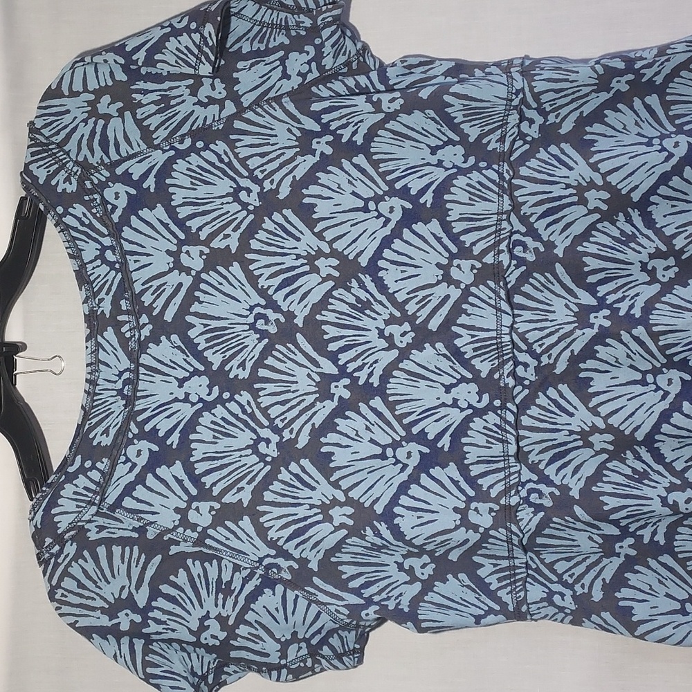 Fresh Produce two-tone blue ruffle hem dress size medium - Picture 5 of 6